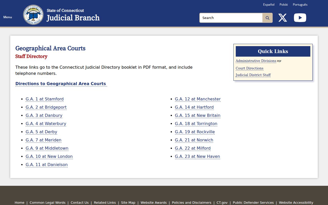 Meriden warrant search route through Superior Court G.A. 7 directory